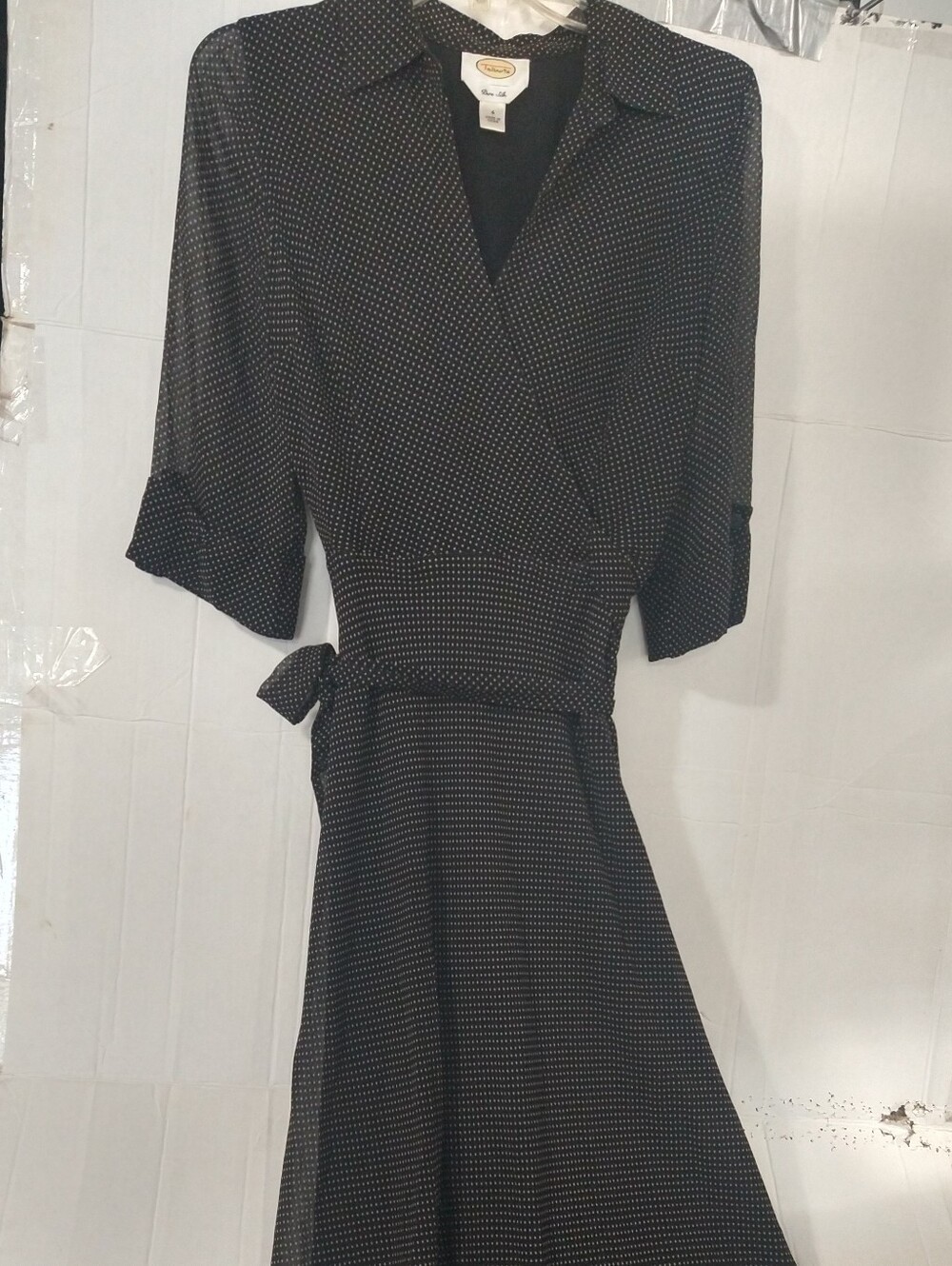Gorgeous silk Lined Polka Dotted Maxi Dress By Talbots Sz 4